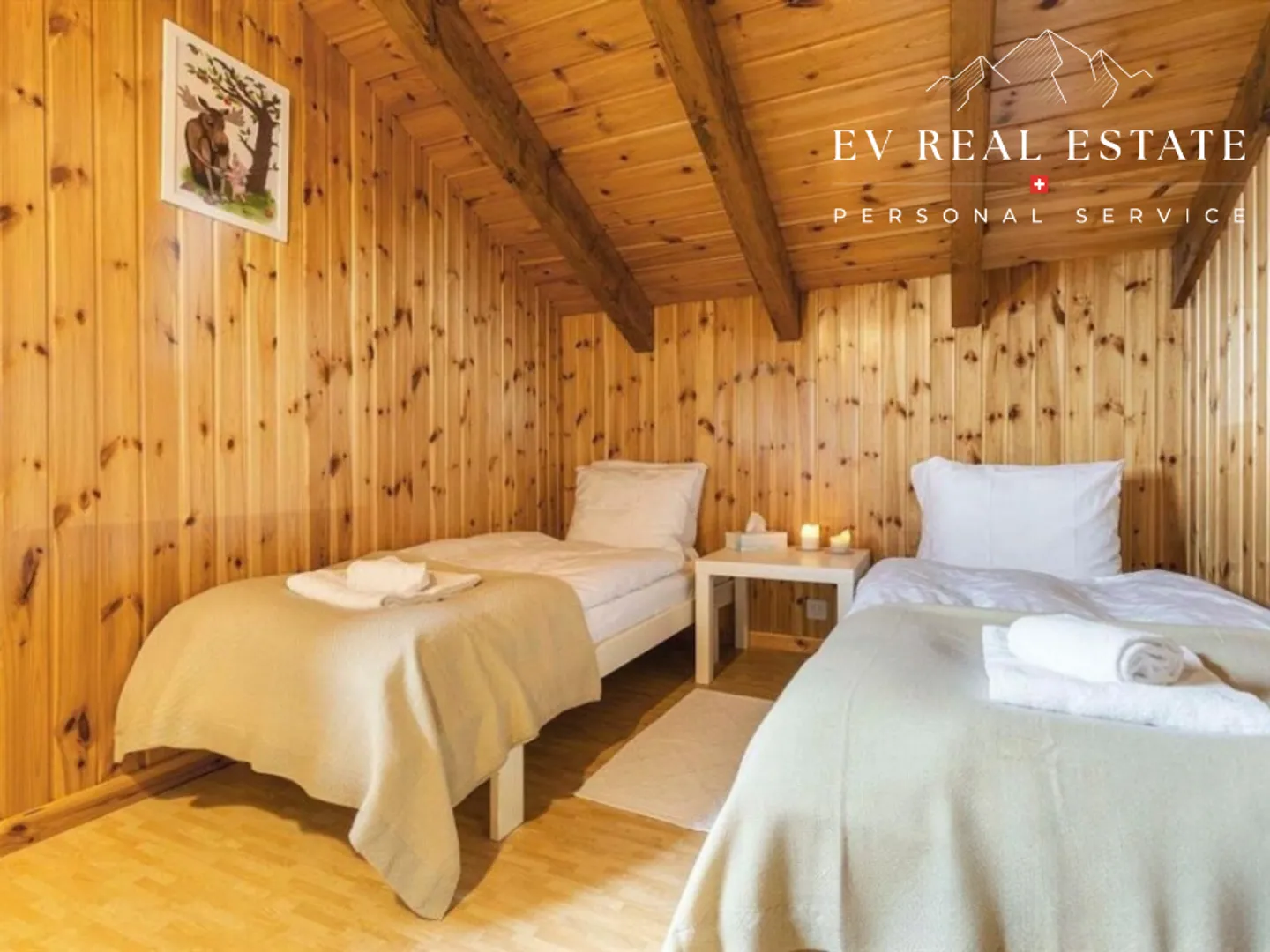 Charmanter Chalet mit 5 Zimmern in La Tzoumaz zur Mietung für die Saison - Foto 7 von 8