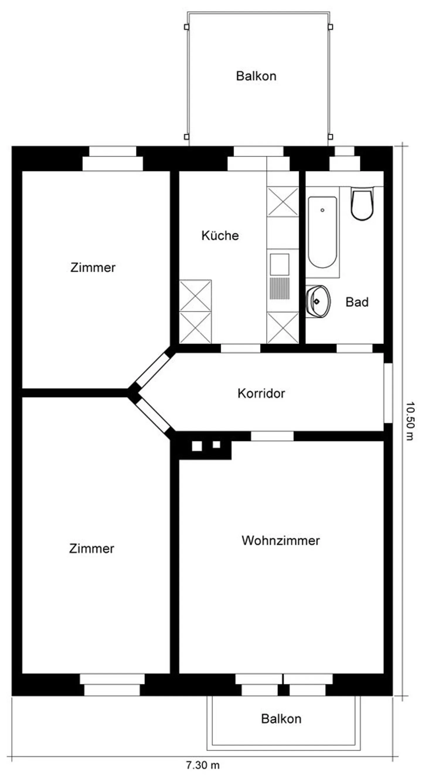 Old Building Apartment at Goldbrunnenplatz - Photo 10 of 10