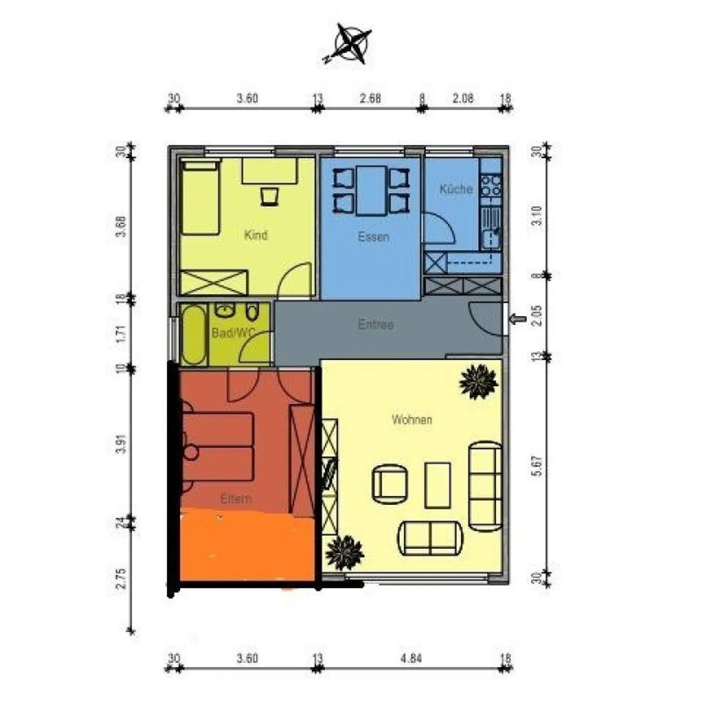Gemütliche Dachwohnung mit Kaminofen - Foto 14 von 14