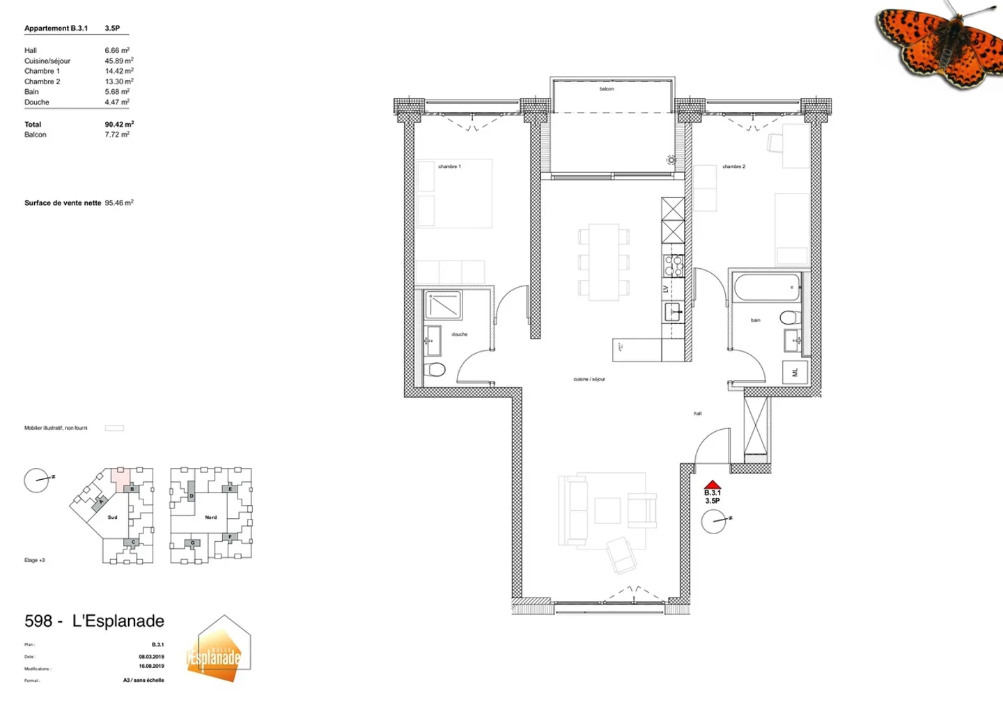 Charming 3 ½ Rooms - Center Bulle - Photo 6 of 7