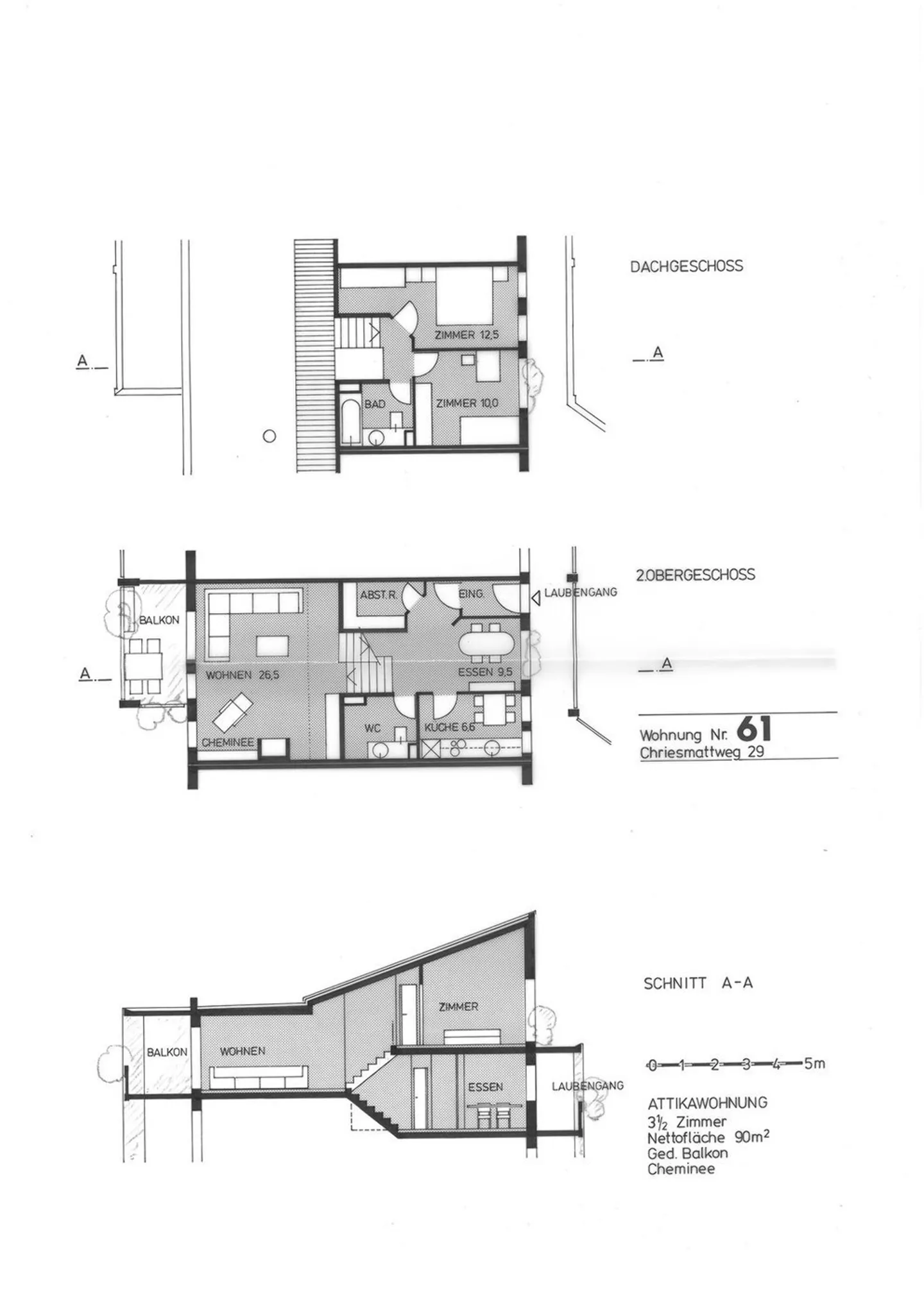 schöne, grosszügige 3.5 Zimmerwohnung mit Balkon an ruhiger Lage - Foto 7 von 7