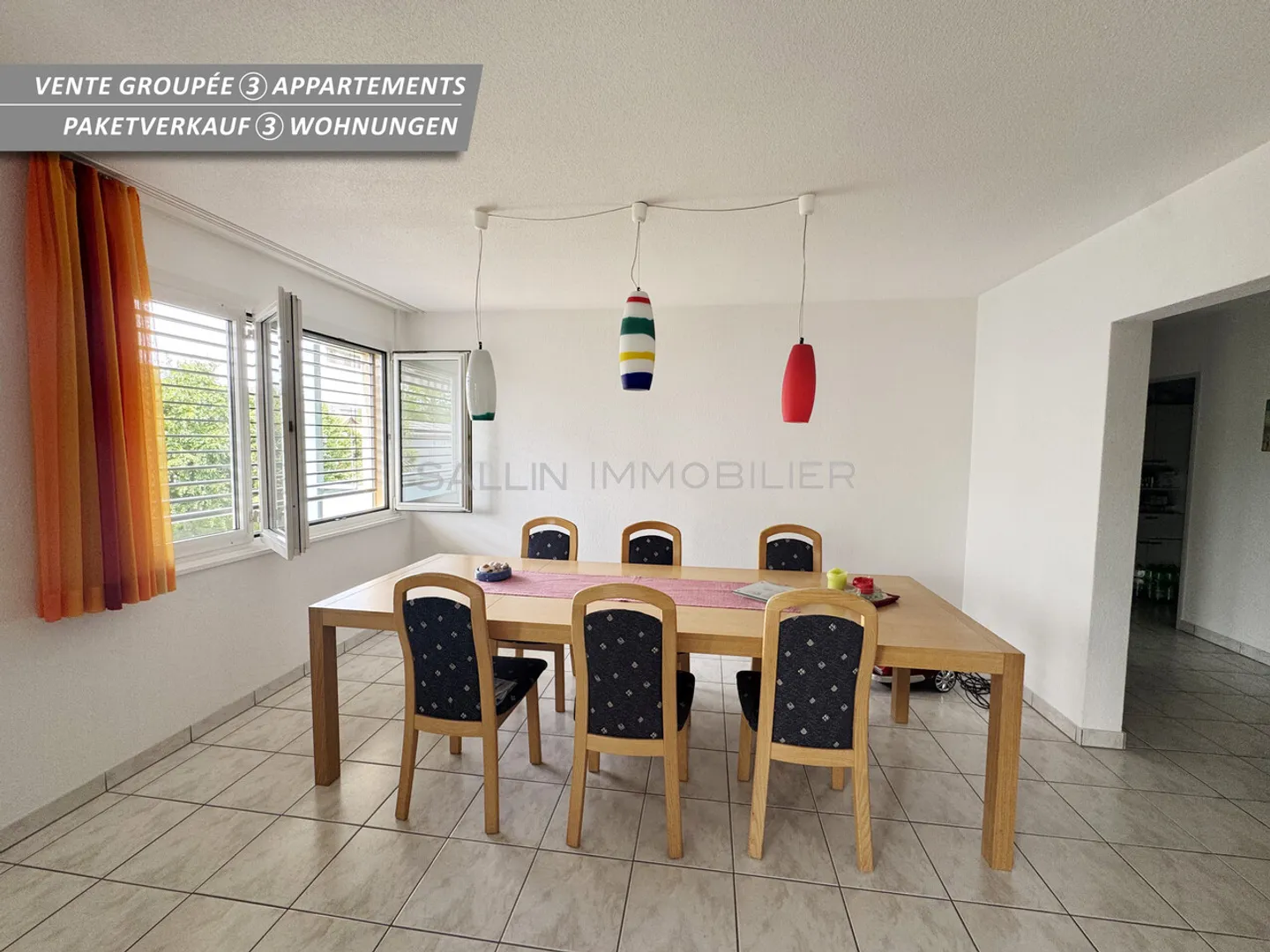 Vente de 3 appartements, 2x 5 pièces et  4 pces + 3 place de parc int. - Photo 7 sur 12