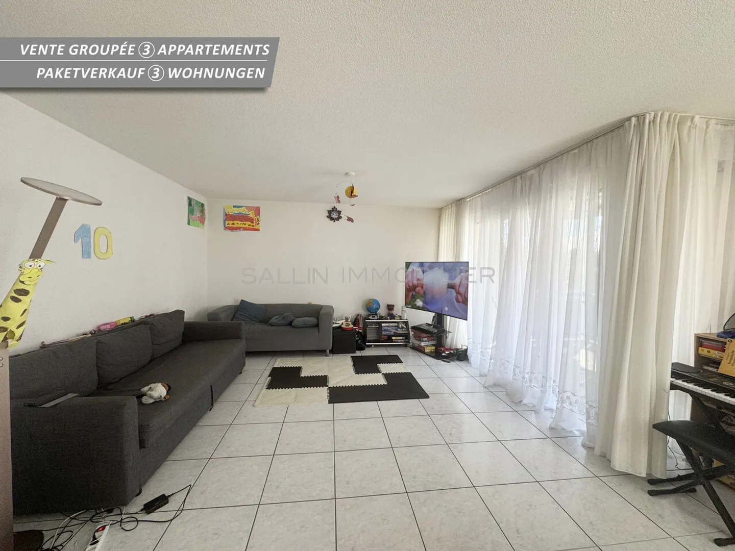 Vente de 3 appartements, 2x 5 pièces et  4 pces + 3 place de parc int. - Photo 10 sur 12