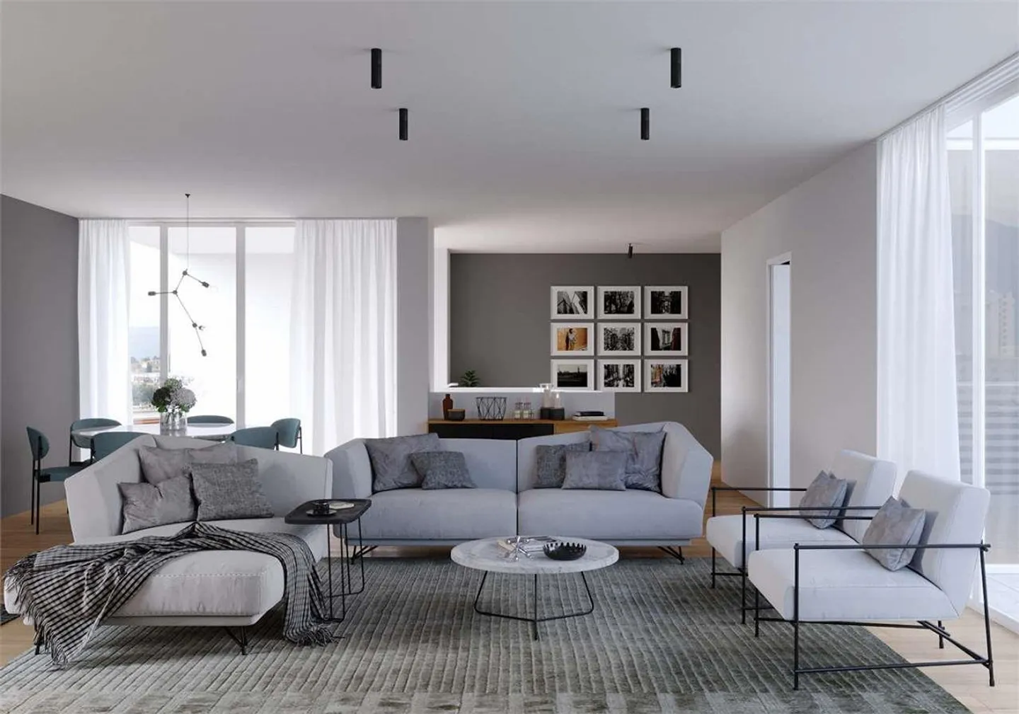 Duplex esclusivo di 4,5 stanze nel cuore di Cassarate - Foto 2 di 13