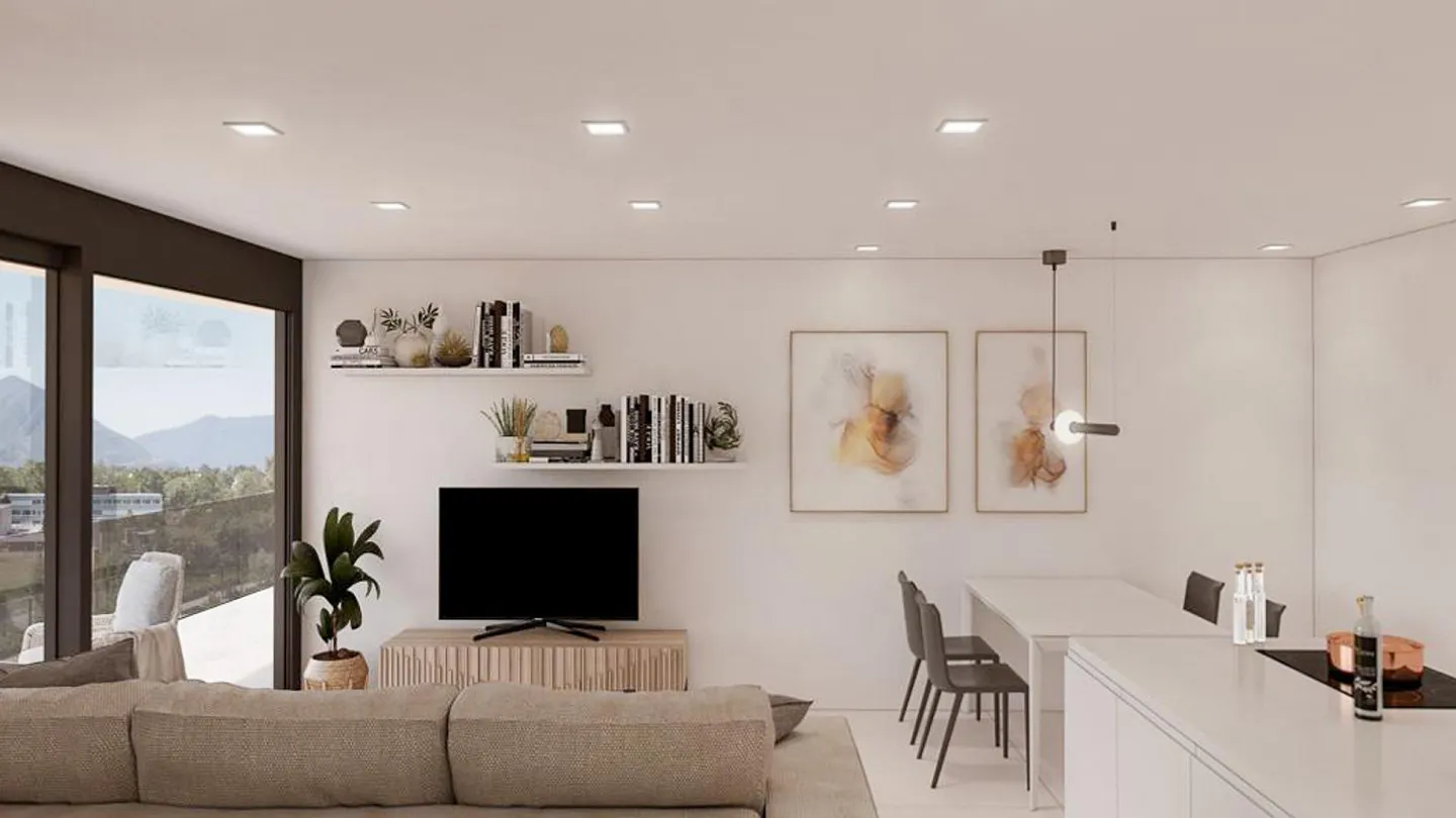 Neue 3.5-Zimmer-Wohnung in Massagno in der Residenz Cinque975 - Photo 2 of 5