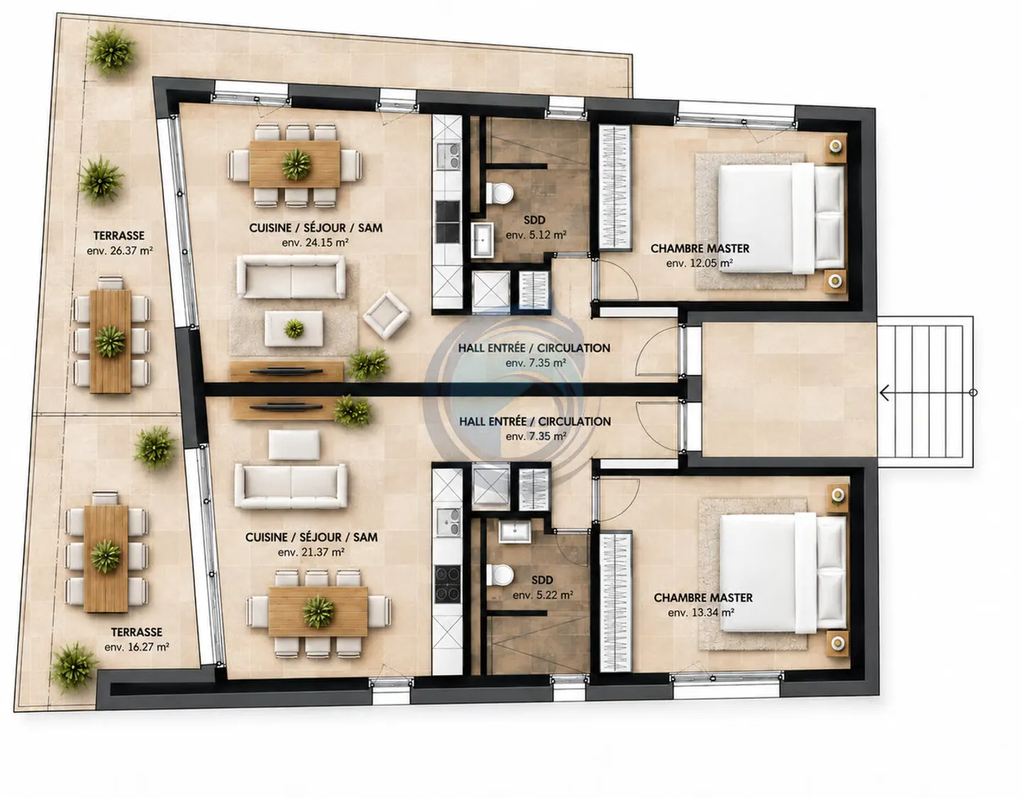 APPARTEMENT NEUF DE 2,5 PIÈCES AVEC TERRASSE - Foto 5 von 6