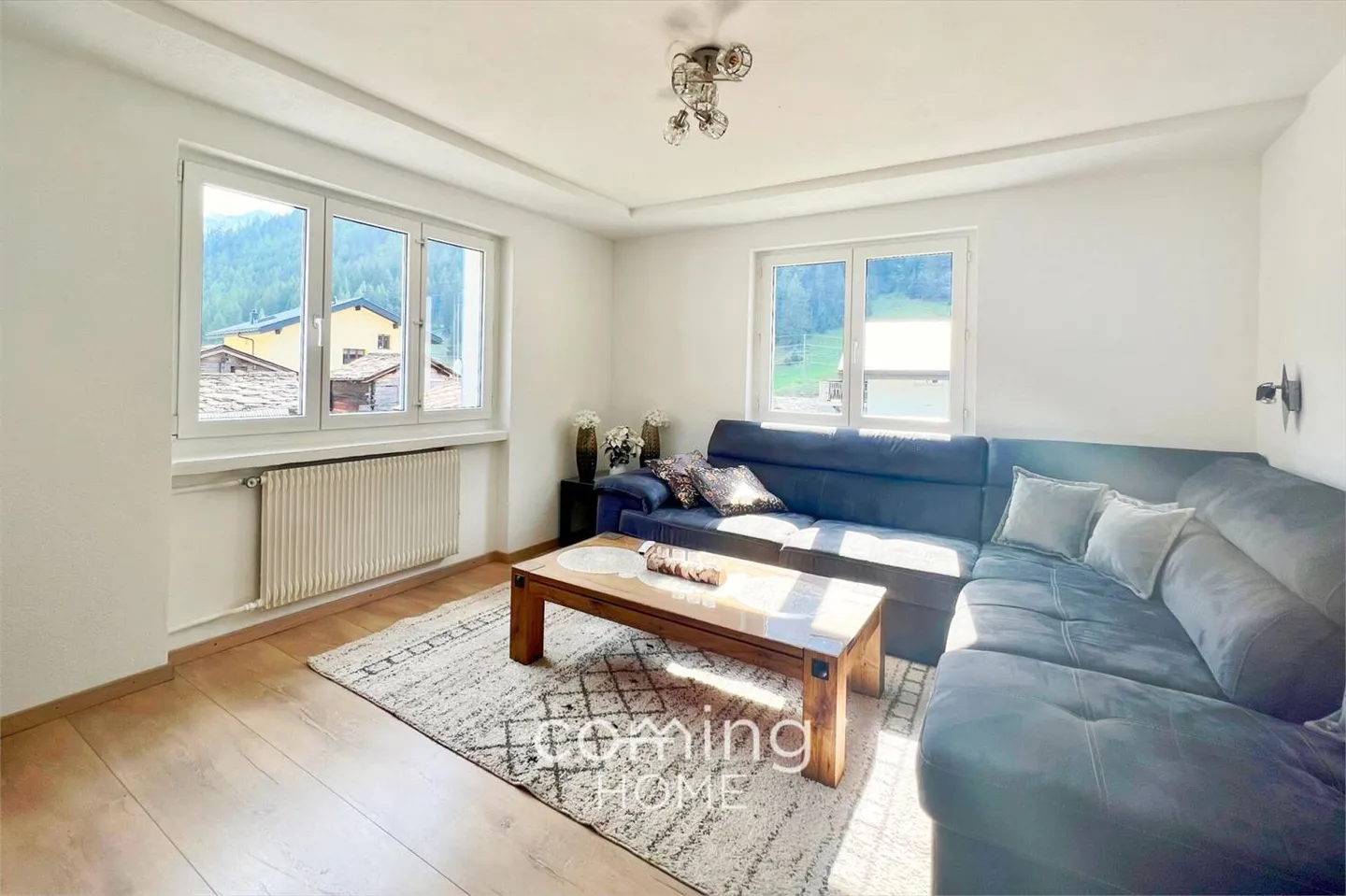 Geräumige 6-Zimmerwohnung in Saas-Grund - renoviert mit Bergblick - Foto 2 von 13