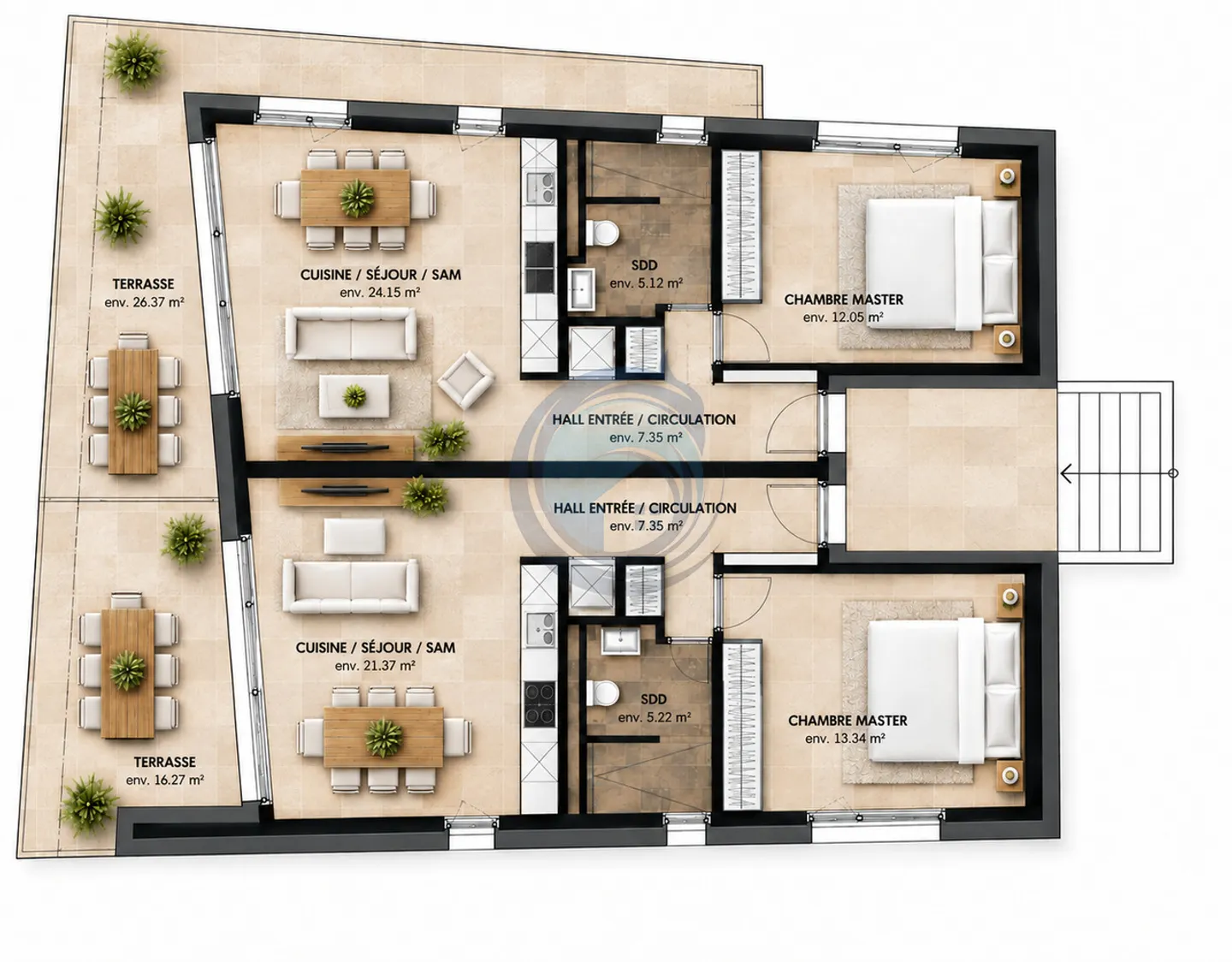 APPARTAMENTO NUOVO DI 2,5 LOCALI CON TERRAZZA - Foto 6 di 7