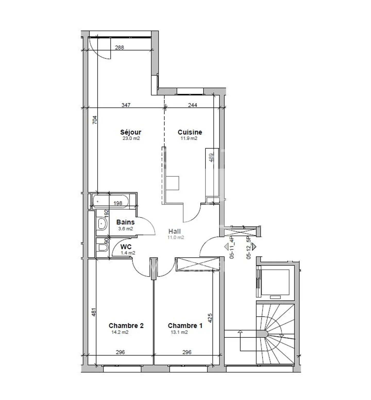 Four-room apartment on the first floor - Photo 2 of 2