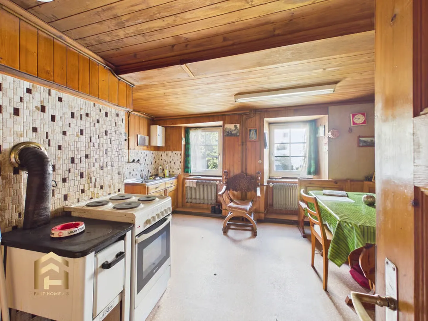 Appartamento in edificio storico da ristrutturare nel centro del villaggio di Saas-Fee, seconda casa - Foto 8 di 13