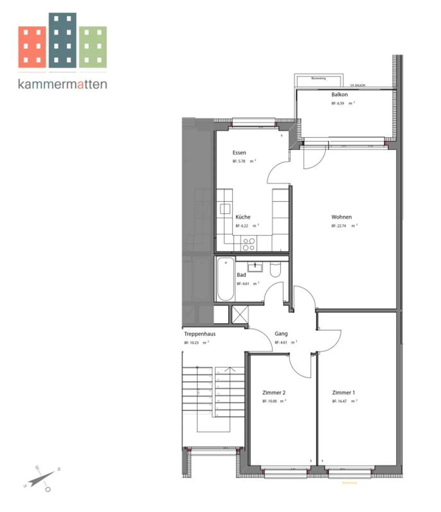 Kammermatten Ettingen - Appartements de 3,5 pièces - Photo 11 sur 11