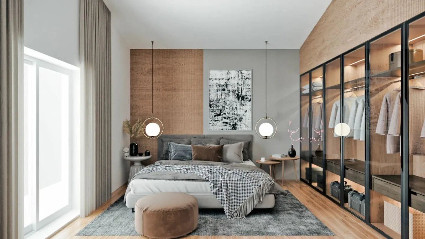 Grand chalet avec 5,5 pièces, sous-sol et double garage, conçu selon les souhaits du locataire. - Photo 6 sur 15