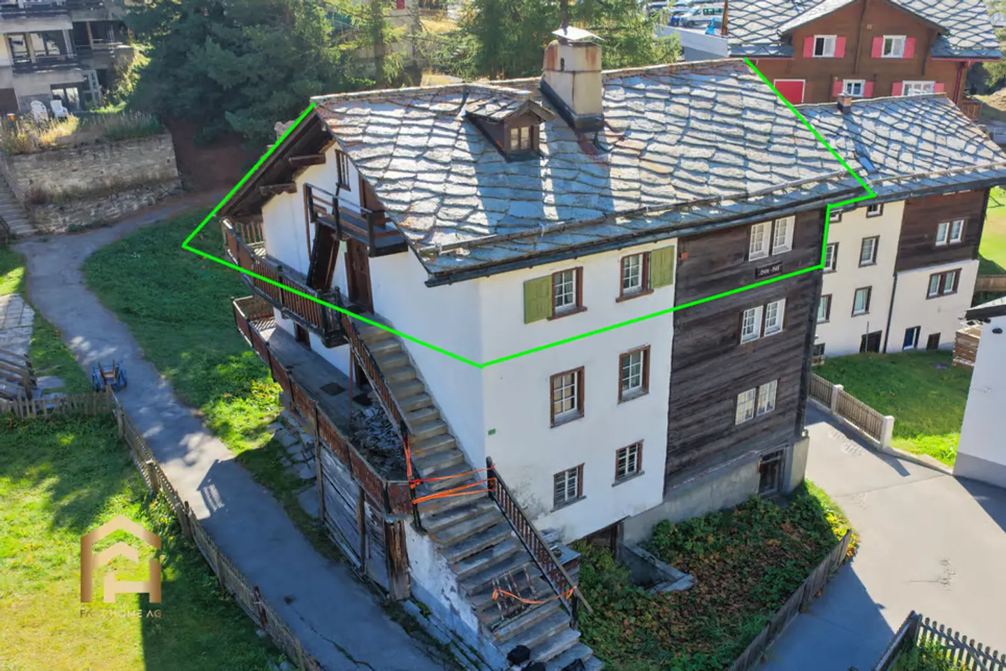 Progetto di ristrutturazione con potenziale maisonette a Saas-Fee, seconda casa approvata - Foto 1 di 13