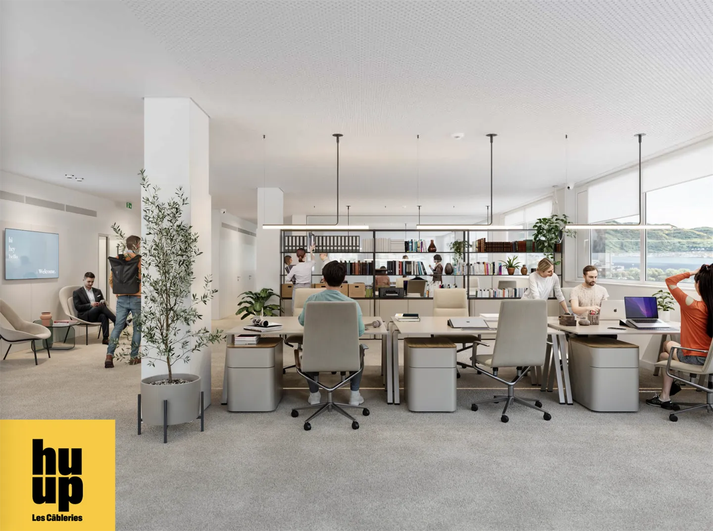 Vaudbureaux Minergie office spaces of 700 m2 divisible from 350 m2 at the foot of metro M1 and CFF station - Photo 2 of 11