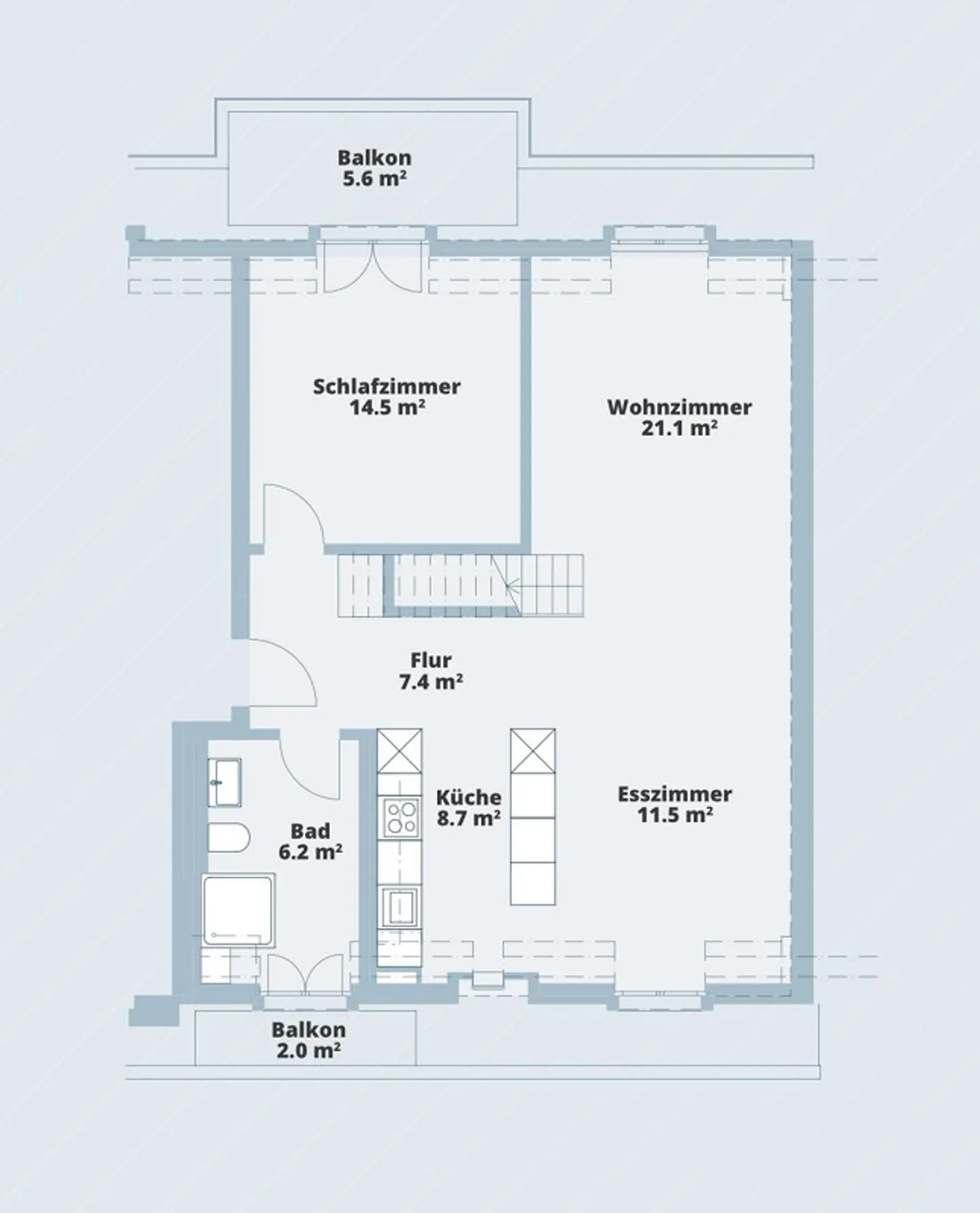 Modern and bright attic apartment near Kreuzplatz - Photo 6 of 7
