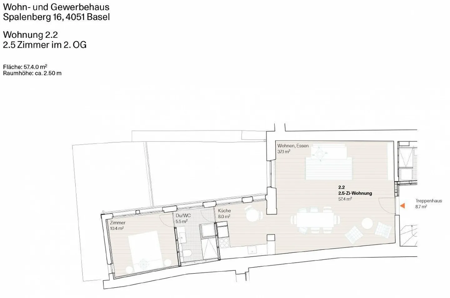 2.0 Room Apartment in Basel - Photo 9 of 9