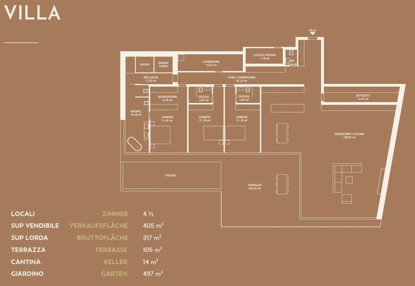 Villa elegante con vista lago - Foto 10 di 10