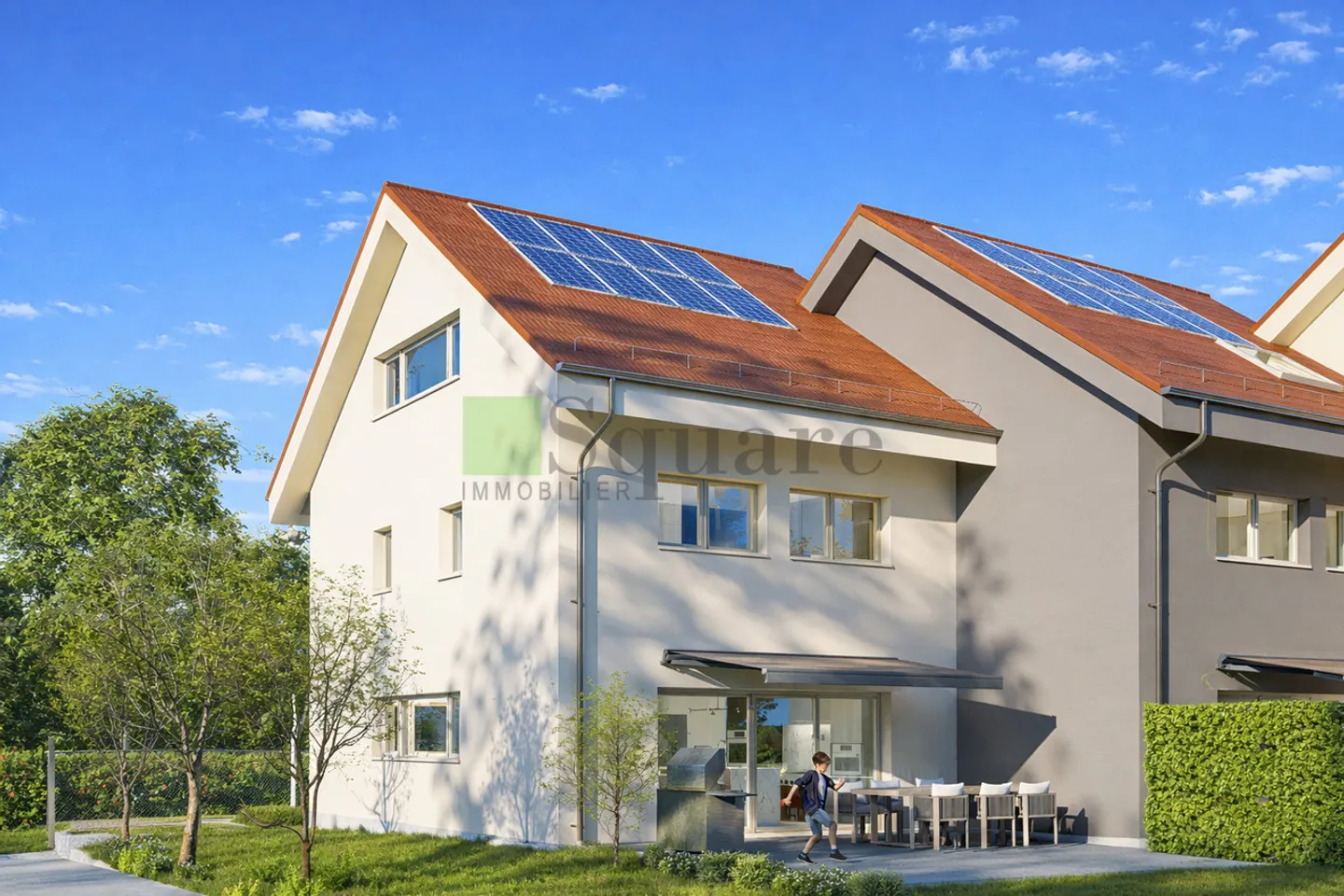 Les Villas de Calamin - un projet magnifié de 3 villas en rangée - Photo 7 sur 7