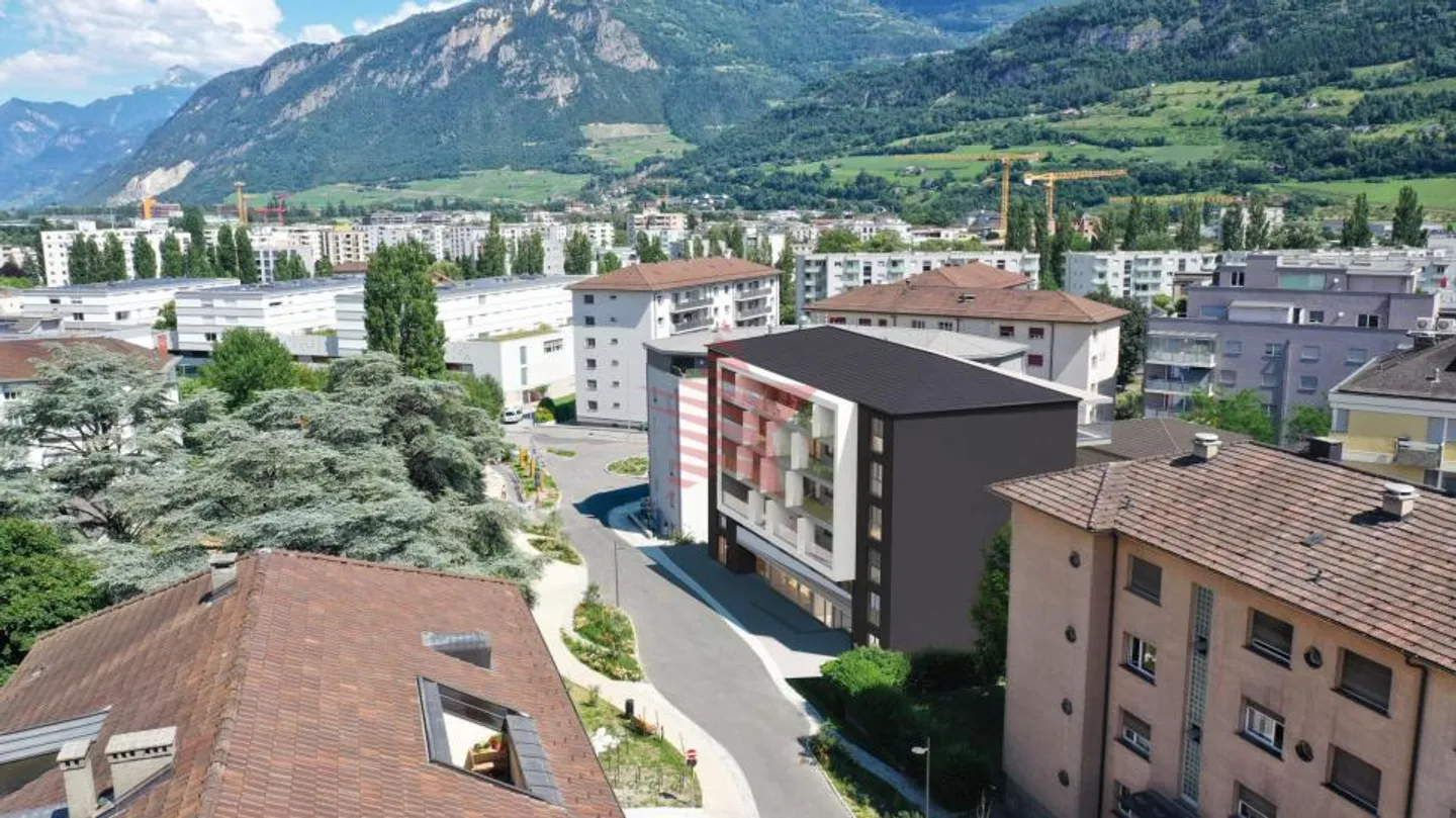 Aubépines22 – 3.5 nuovi locali nel cuore di Sion - Foto 2 di 11
