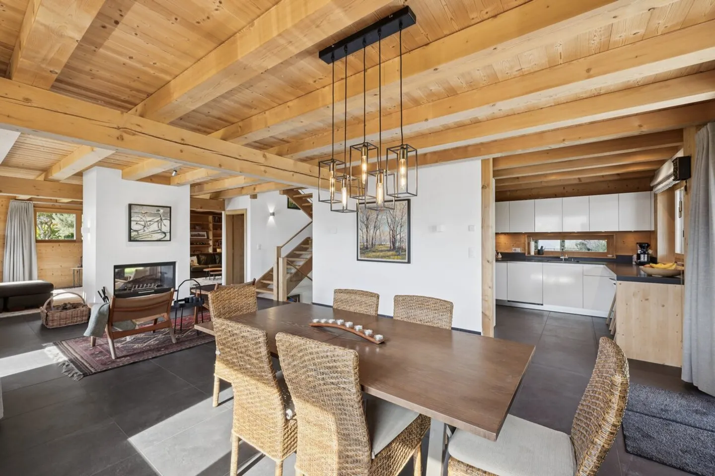 Glutières/Chablais Vaudois, prächtiges Chalet zwischen Ebene und Berg - Foto 9 von 19