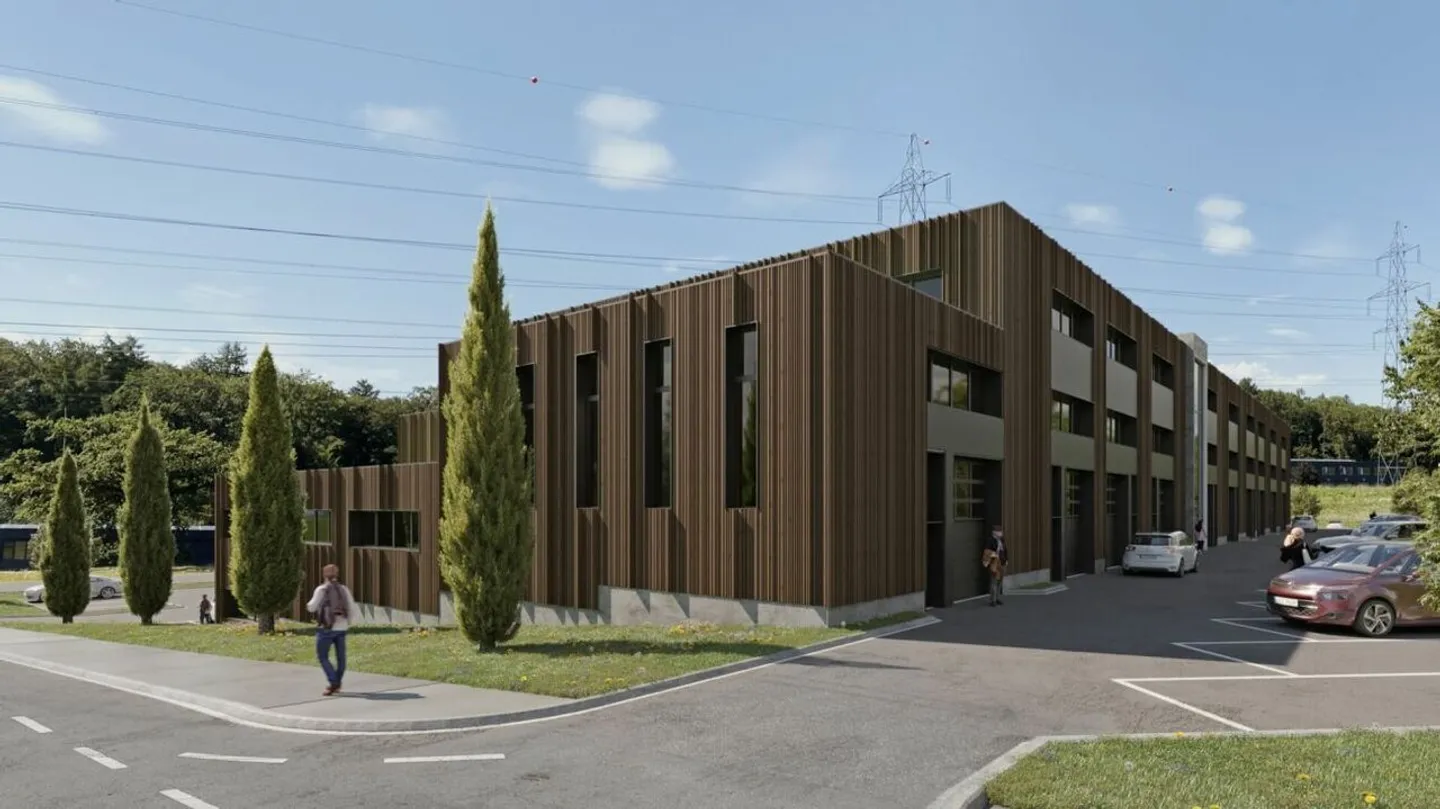 Gewerbefläche in Mont-sur-Lausanne von 600 - 1280 - 2400 m2. - Foto 2 von 8