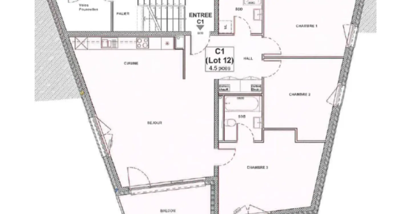 Charmante 4,5-Zimmer-Wohnung - Foto 3 von 4