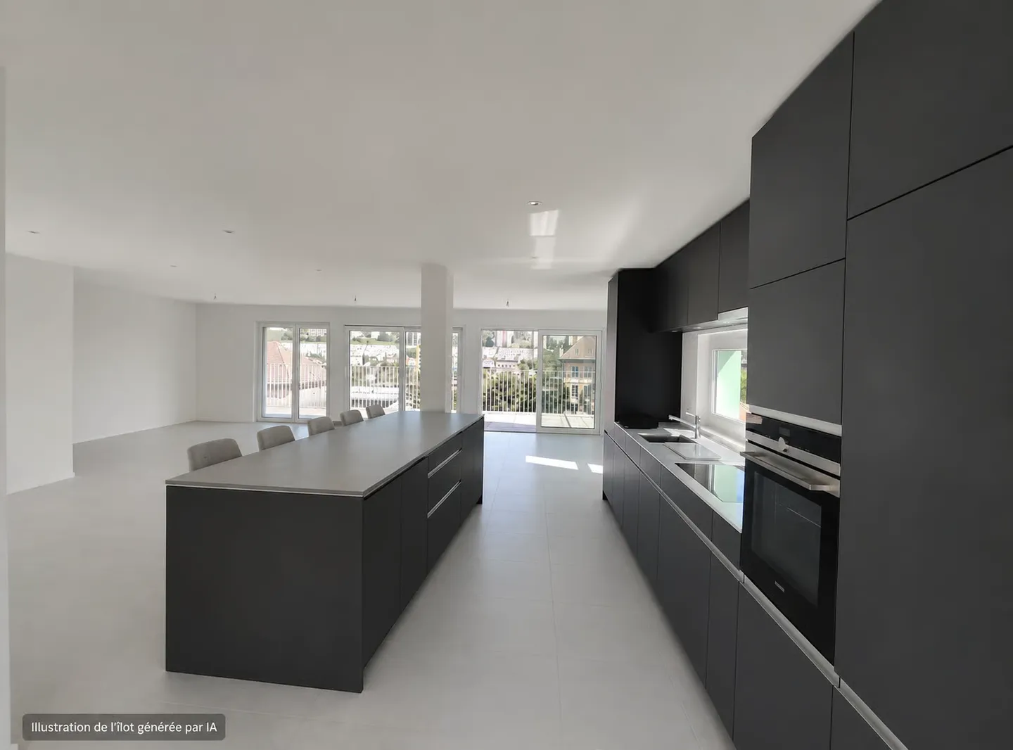 Magnificent 6.5-room attic apartment with terrace and panoramic view with private elevator - Photo 1 of 13
