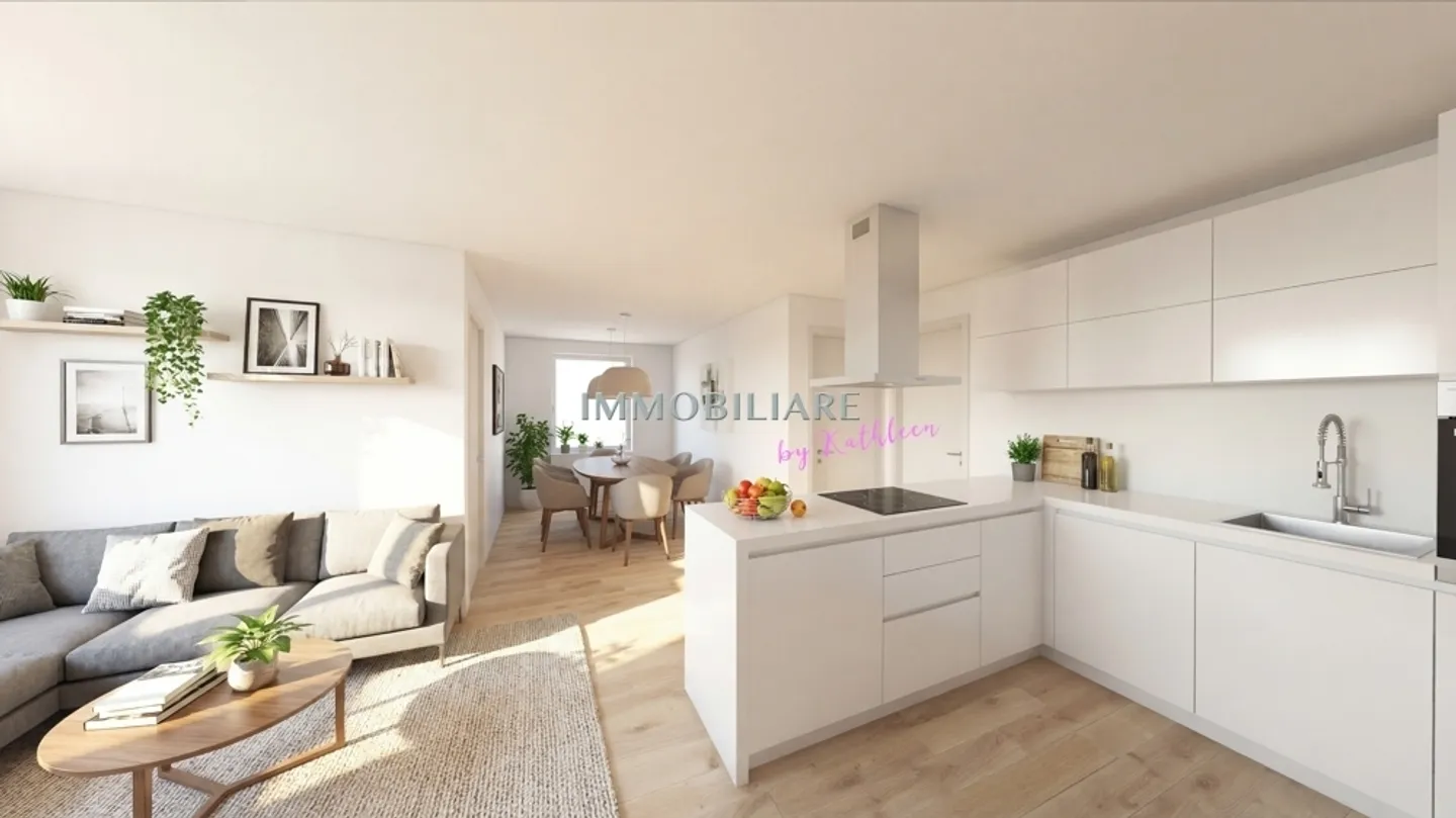 Modernes Neubau-Penthouse mit Seesicht in Piazzogna, ruhig, zentral - Foto 3 von 9