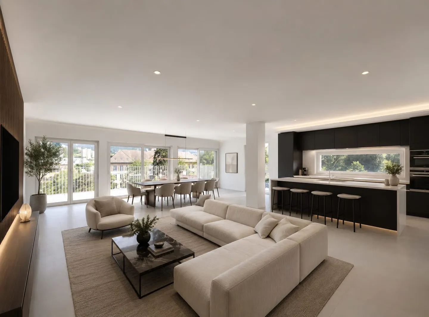 Magnificent 6.5-room attic apartment with terrace and panoramic view with private elevator - Photo 2 of 13
