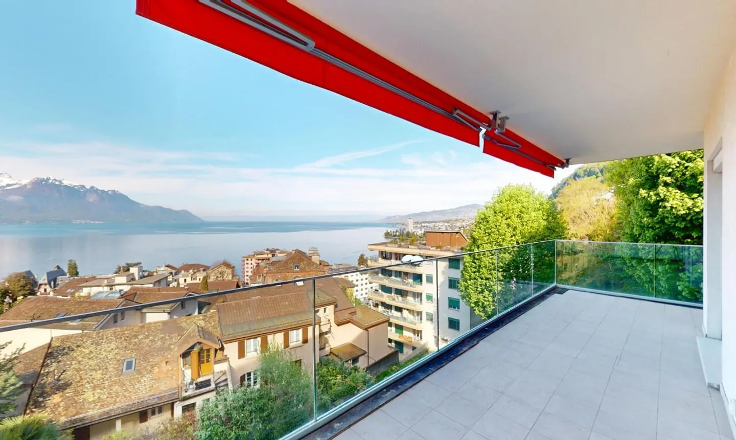 Montreux - Appartement avec vue Lac panoramique et terrasse - Photo 2 sur 13