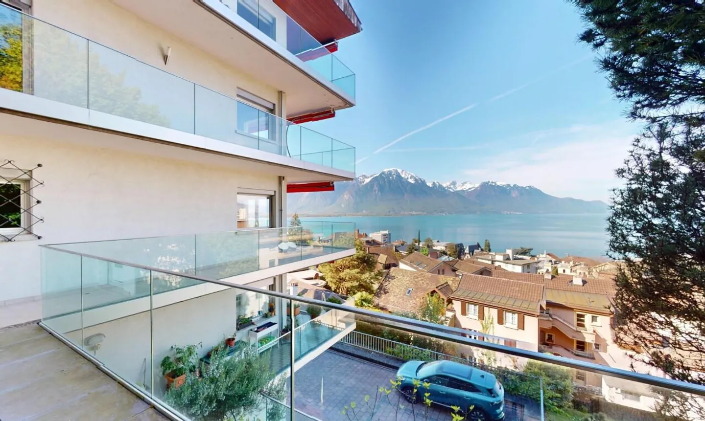 Montreux - Appartement avec vue Lac panoramique et terrasse - Photo 3 sur 13