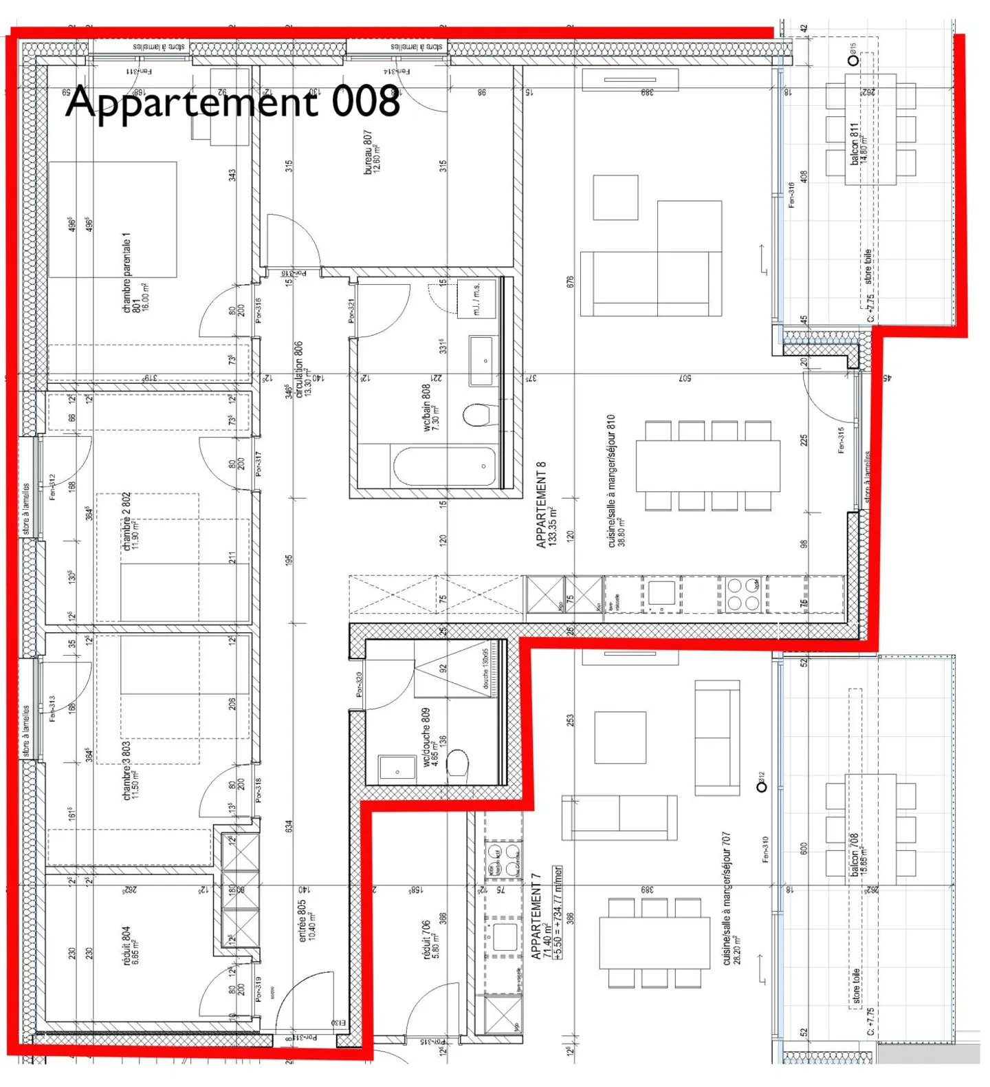 Appartamento nuovo spazioso di 5,5 locali con grande balcone esposto a sud-est - Foto 4 di 10