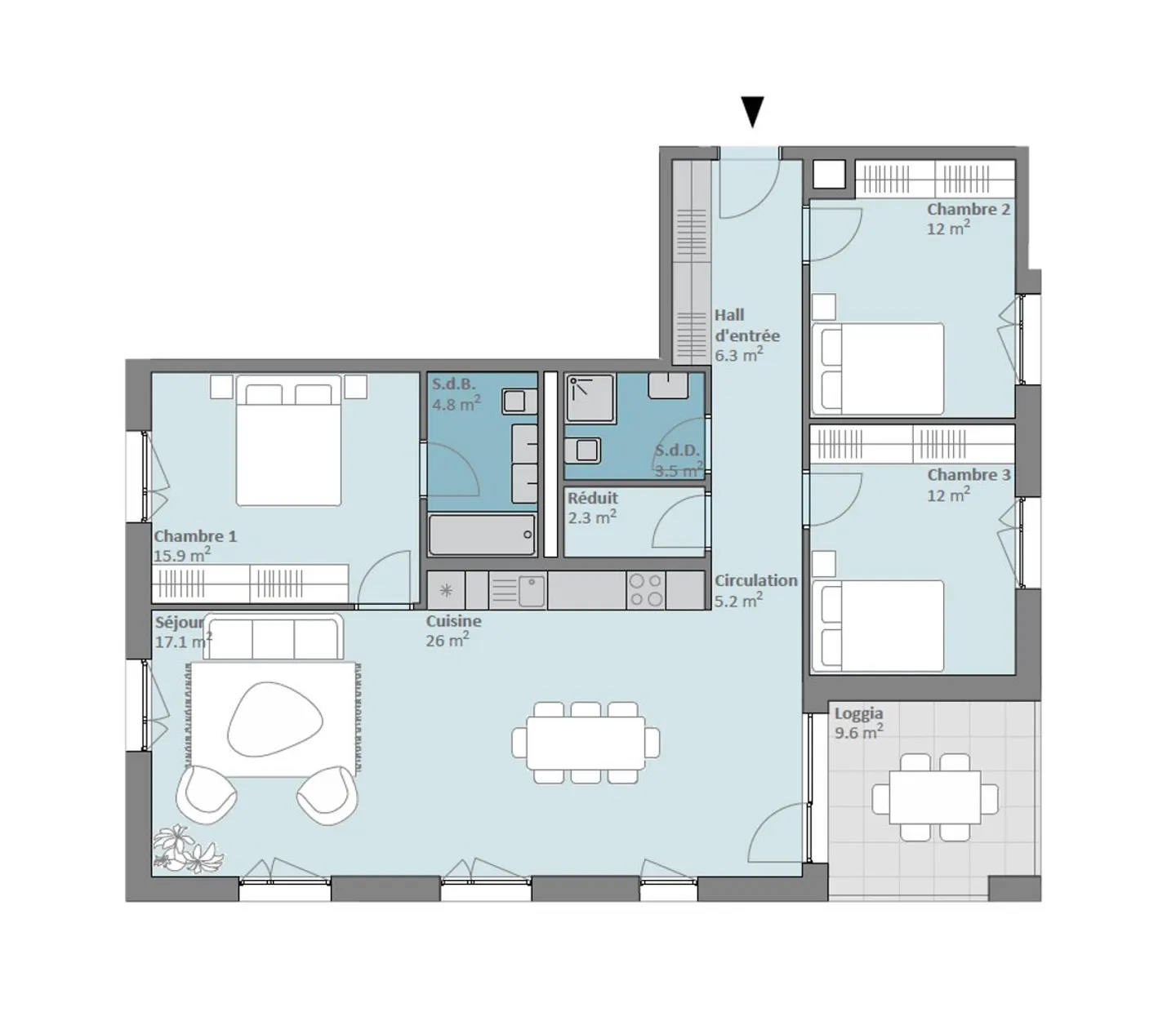 Elegante 4,5-Zimmer-Wohnung in Prilly - Foto 13 von 13