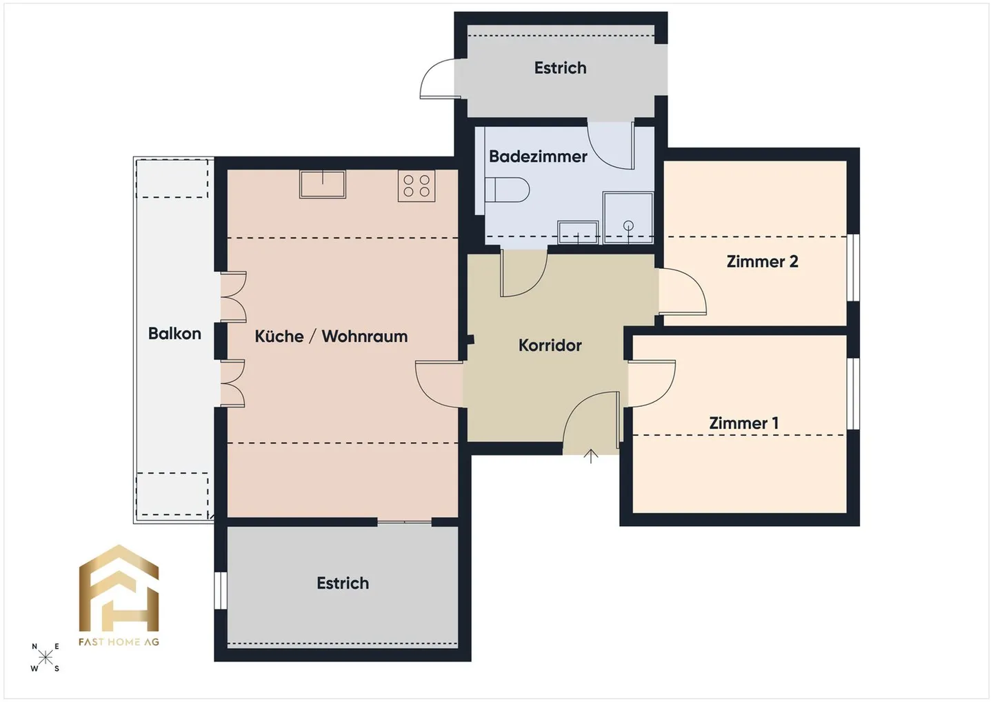 Renovated, cozy 2.5-room attic apartment in the mountain village of Ergisch - Photo 11 of 13