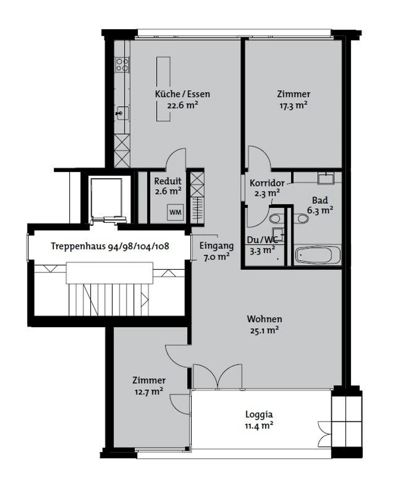 Stilvolle Wohnung mit grosser Loggia - Foto 10 von 11