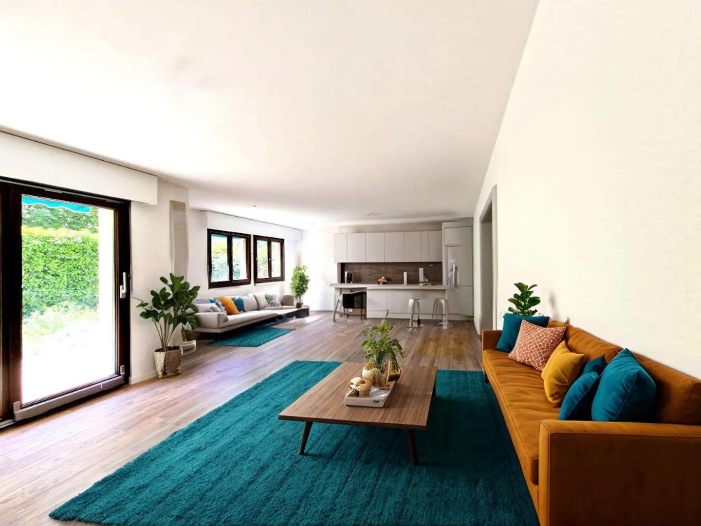 Corsier Zentrum, Gartenwohnung, Magnificent 5 Zimmer vollständig renoviert - Foto 2 von 11