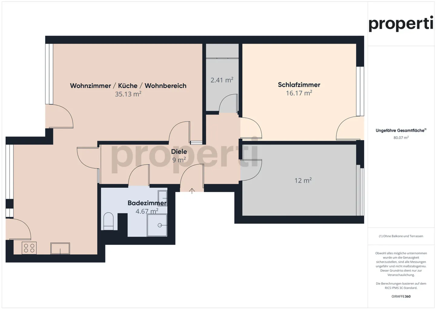 Bright 3.5-room apartment in Arlesheim, Canton BL - Photo 10 of 11