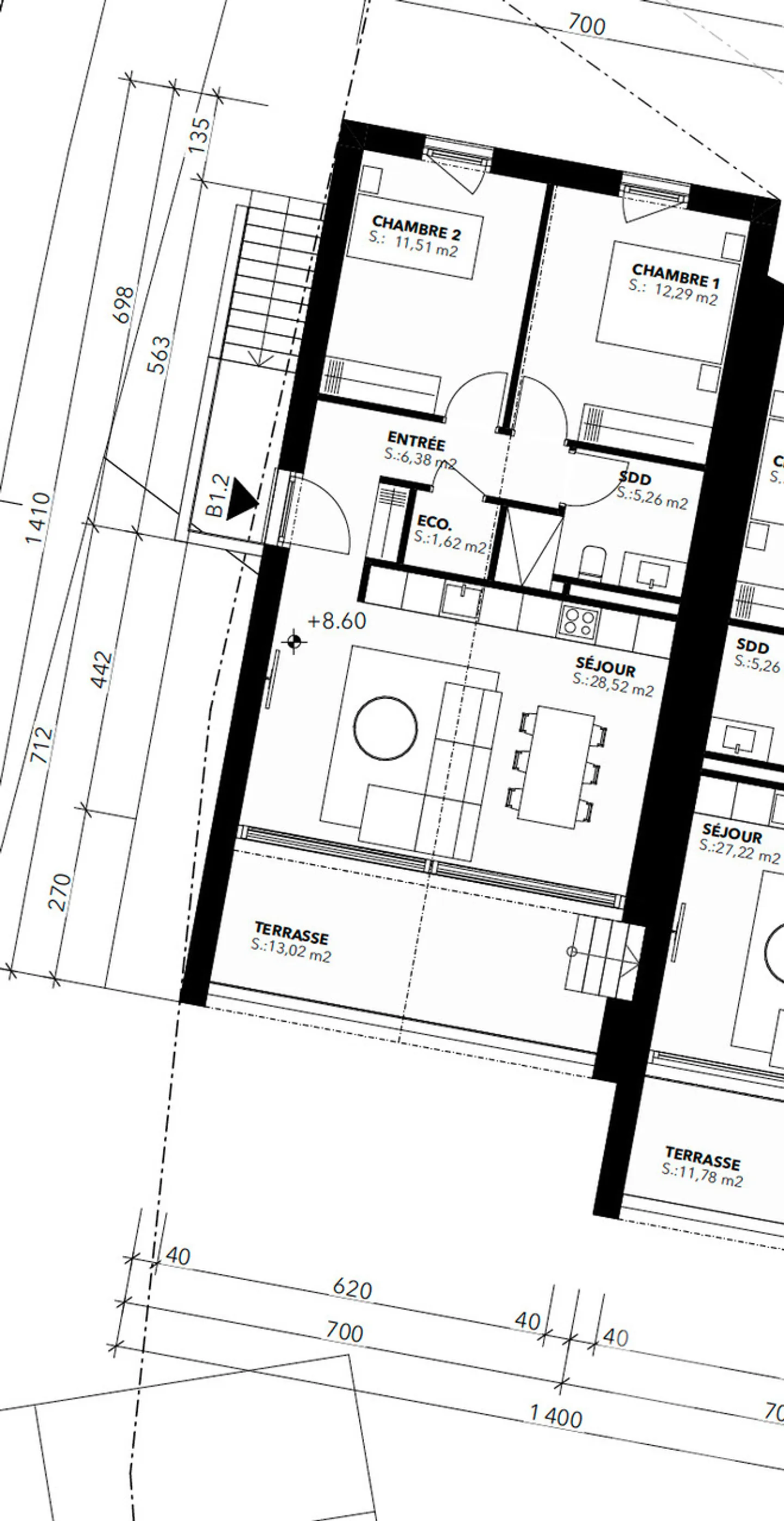 Attique moderne avec vue sur les Alpes - Photo 8 sur 12