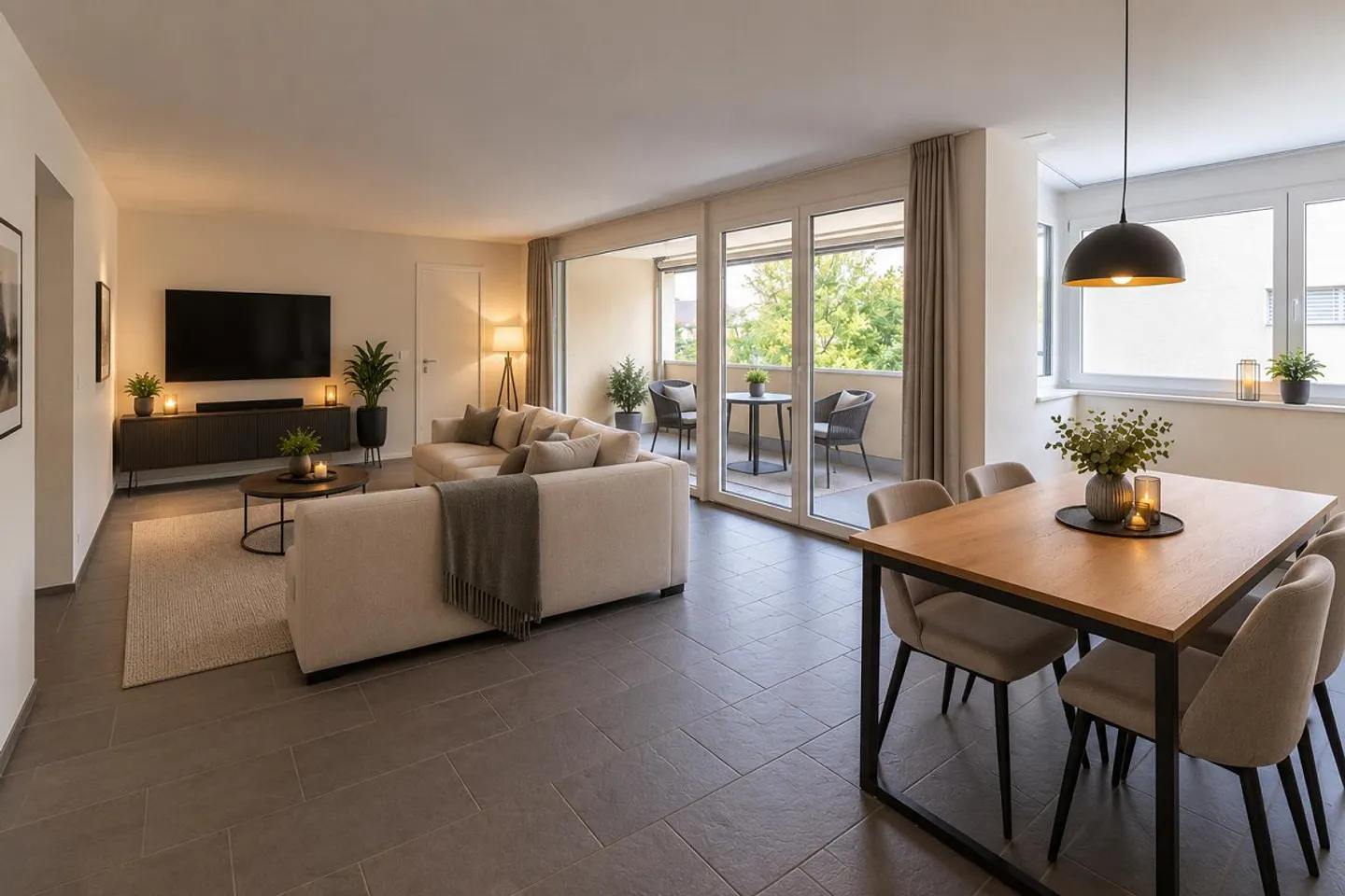 Idéal pour les familles ou la colocation | Appartement moderne de 4,5 pièces | 2 salles de bain - Photo 1 sur 20