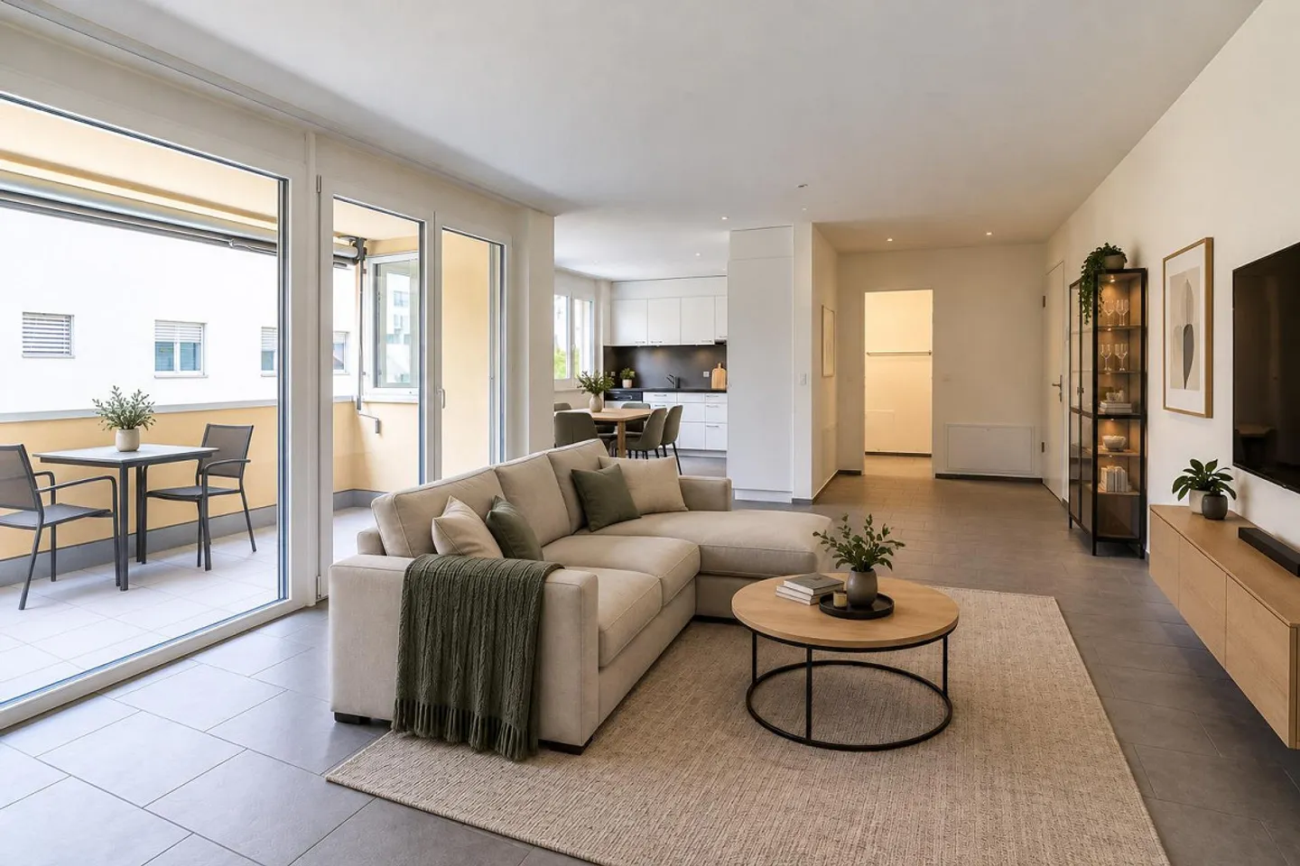 Idéal pour les familles ou la colocation | Appartement moderne de 4,5 pièces | 2 salles de bain - Photo 7 sur 20