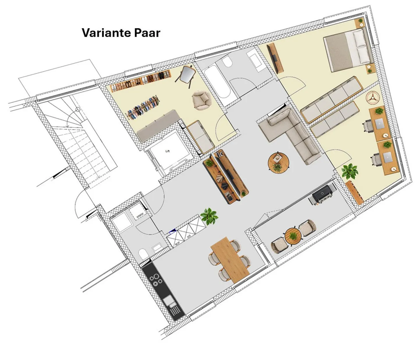 Idéal pour les familles ou la colocation | Appartement moderne de 4,5 pièces | 2 salles de bain - Photo 15 sur 20