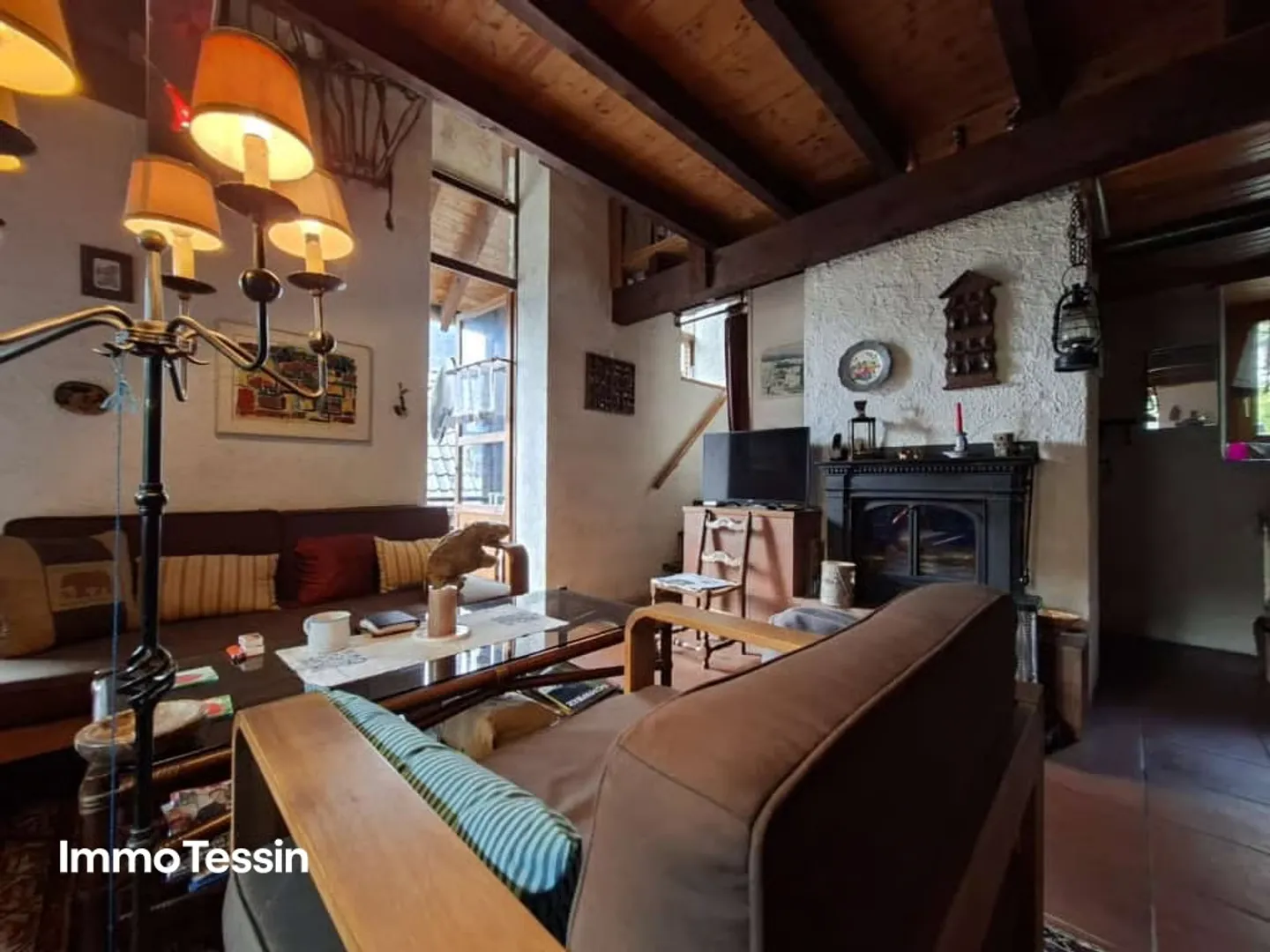 Rustico très confortable avec loggia et jardin dans un emplacement calme et ensoleillé avec vue sur la montagne - Photo 8 sur 13