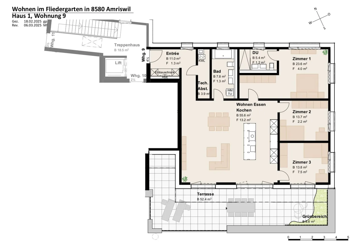 Nuovo progetto di costruzione "Fliedergarten" - vivere moderno con stile e sostenibilità - appartamento attico lussuoso - Foto 5 di 12
