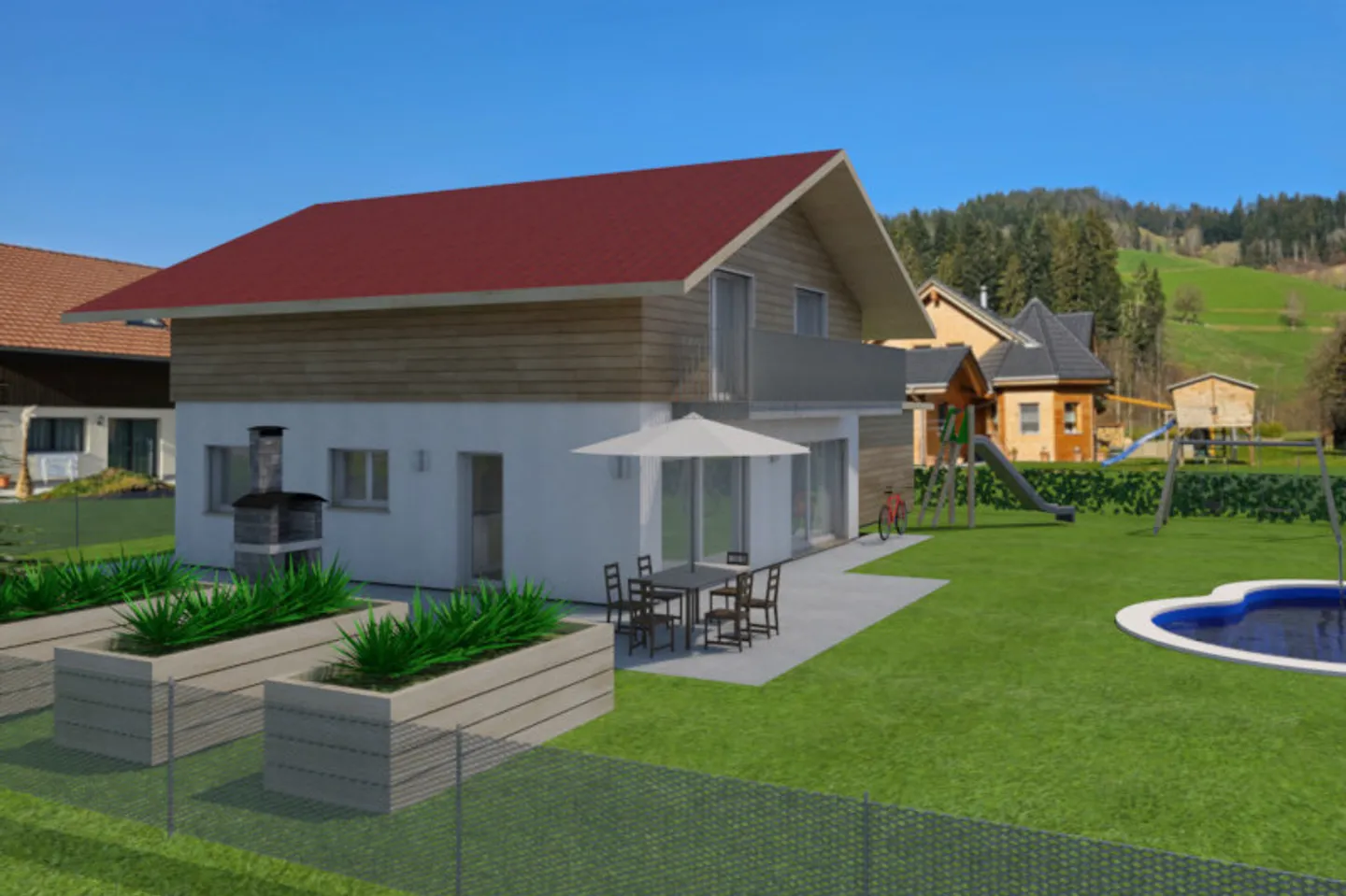 Maison individuelle neuve dans un quartier calme à Eggiwil - Photo 3 sur 13