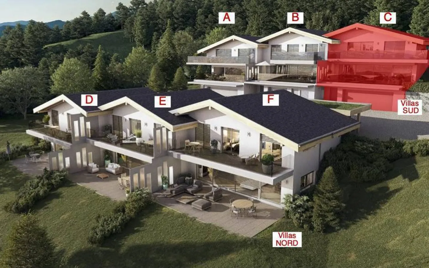 Villa C contiguë 5.5 pièces à Vex - Photo 2 sur 13