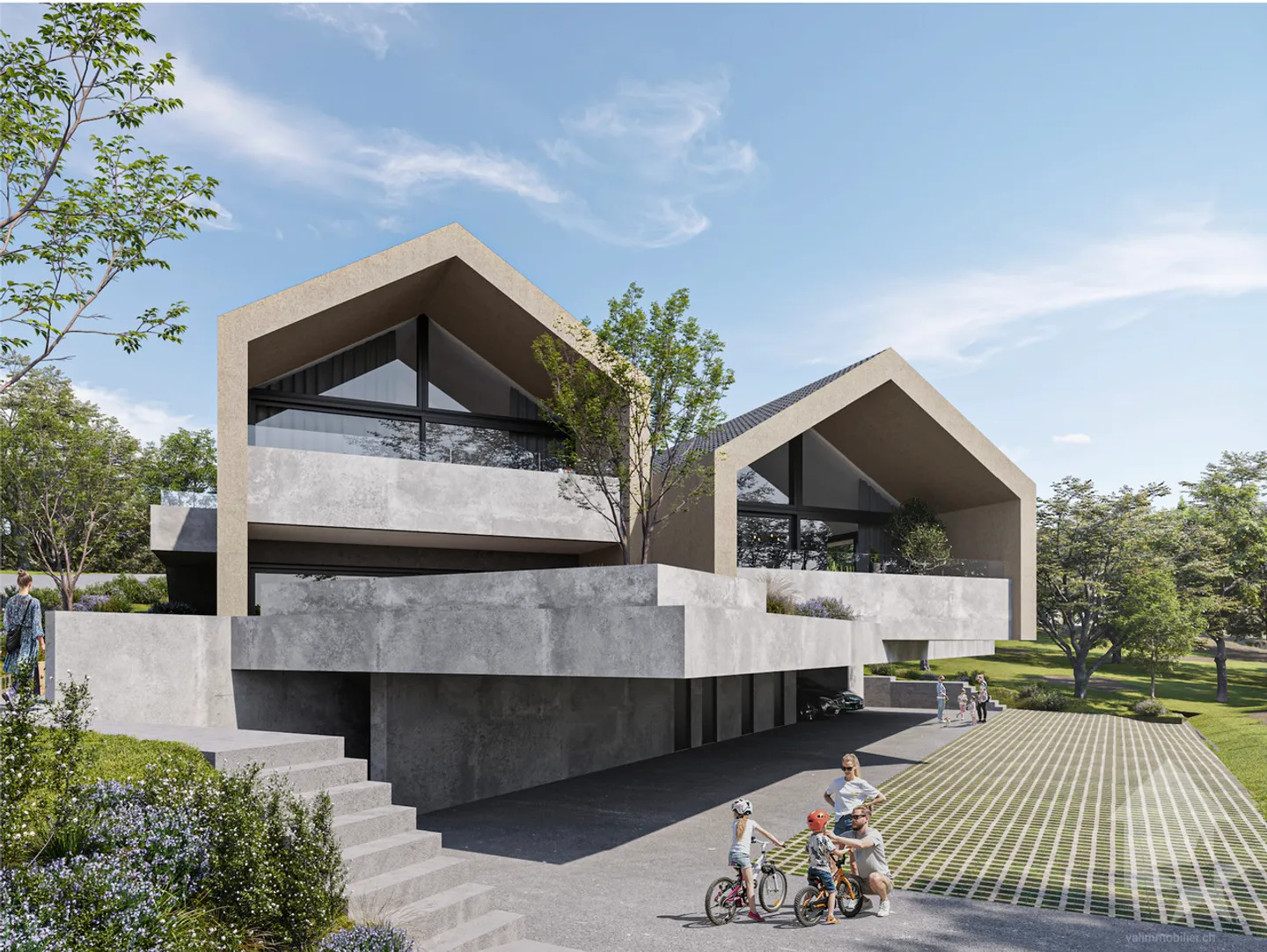 Attique 3.5 pièces à l'architecture moderne et épurée - Photo 1 sur 12