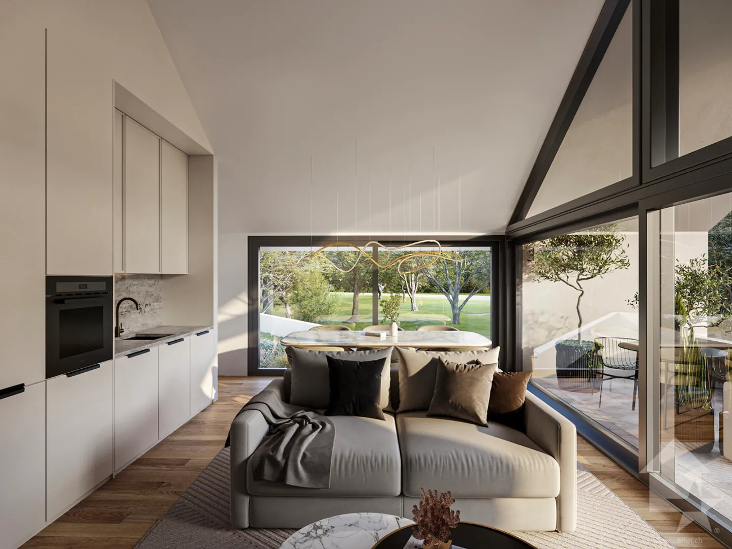 Attique 3.5 pièces à l'architecture moderne et épurée - Photo 11 sur 12