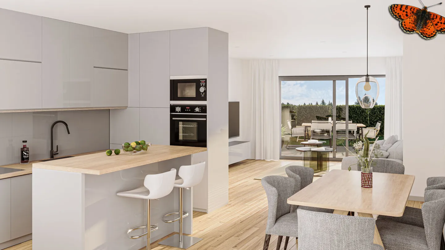 Nuova casa di 3,5 stanze con grande terrazza nel centro di Épendes - Foto 1 di 8