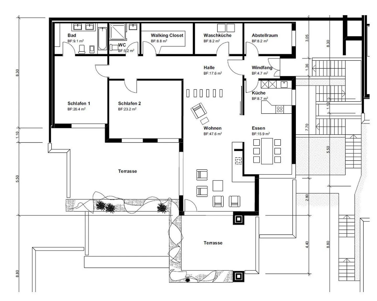 Appartement Terrasse Exclusif - Photo 7 sur 7
