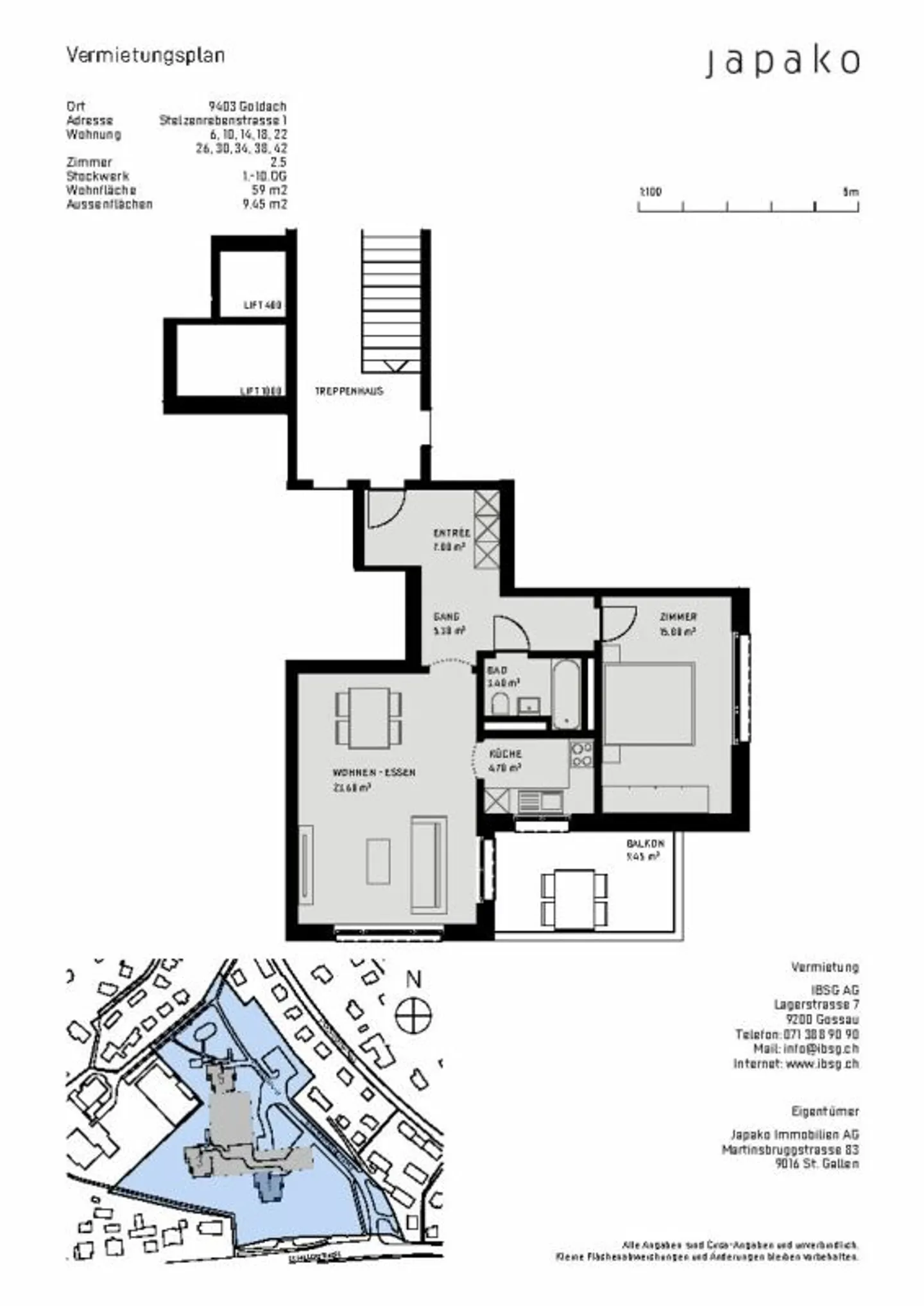 Charmante 2.5-Zimmer-Wohnung - Foto 9 von 11